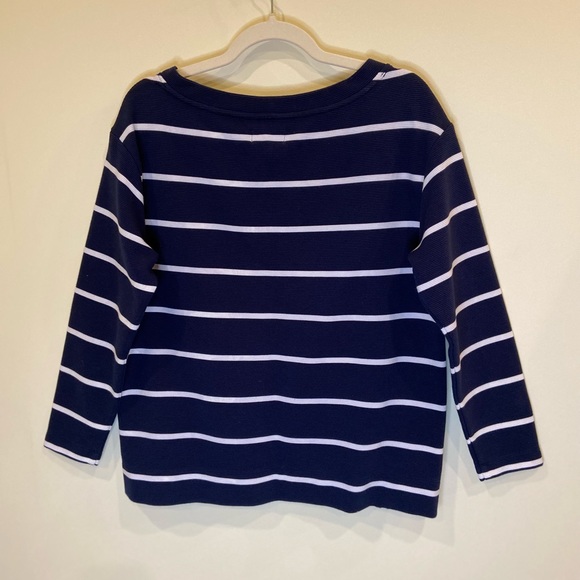 Lou & Grey Navy Blue and White Striped Tunic - Picture 2 of 7